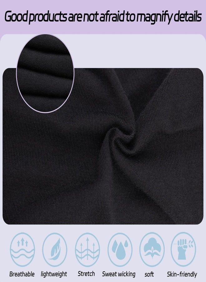XTREND 4 Packs Black Headbands for Women ，Stretchy Anti-Slip Design Sweat Head Bands for Women’s Hair, One Set Multi Styles Fashion Headscarf For Women Yoga Workout Sports Every Day Basic Accessories - Image 4